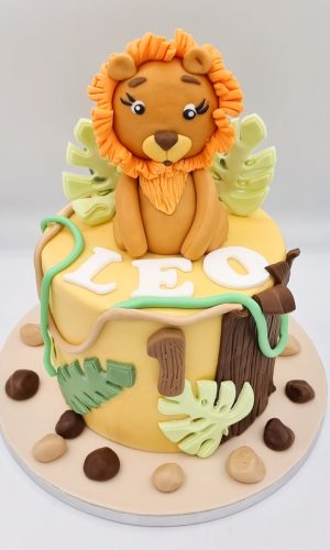 Layer cake Lion animal de la savane