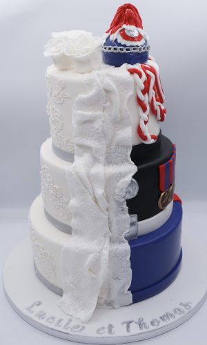 Wedding cake Carabinier trois étages