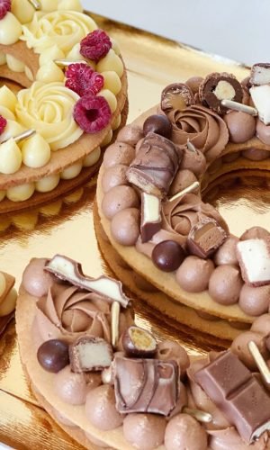Number cake anniversaire 29 ans chocolat framboise