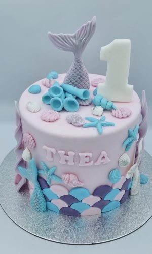 Layer cake anniversaire sirène