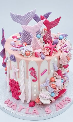 Layer Cake anniversaire sirène
