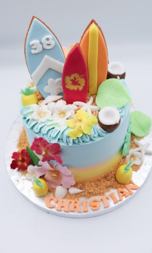 Layer Cake anniversaire Surf