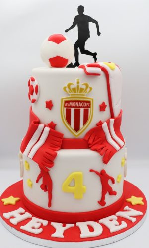 Layer cake anniversaire football ASM FC